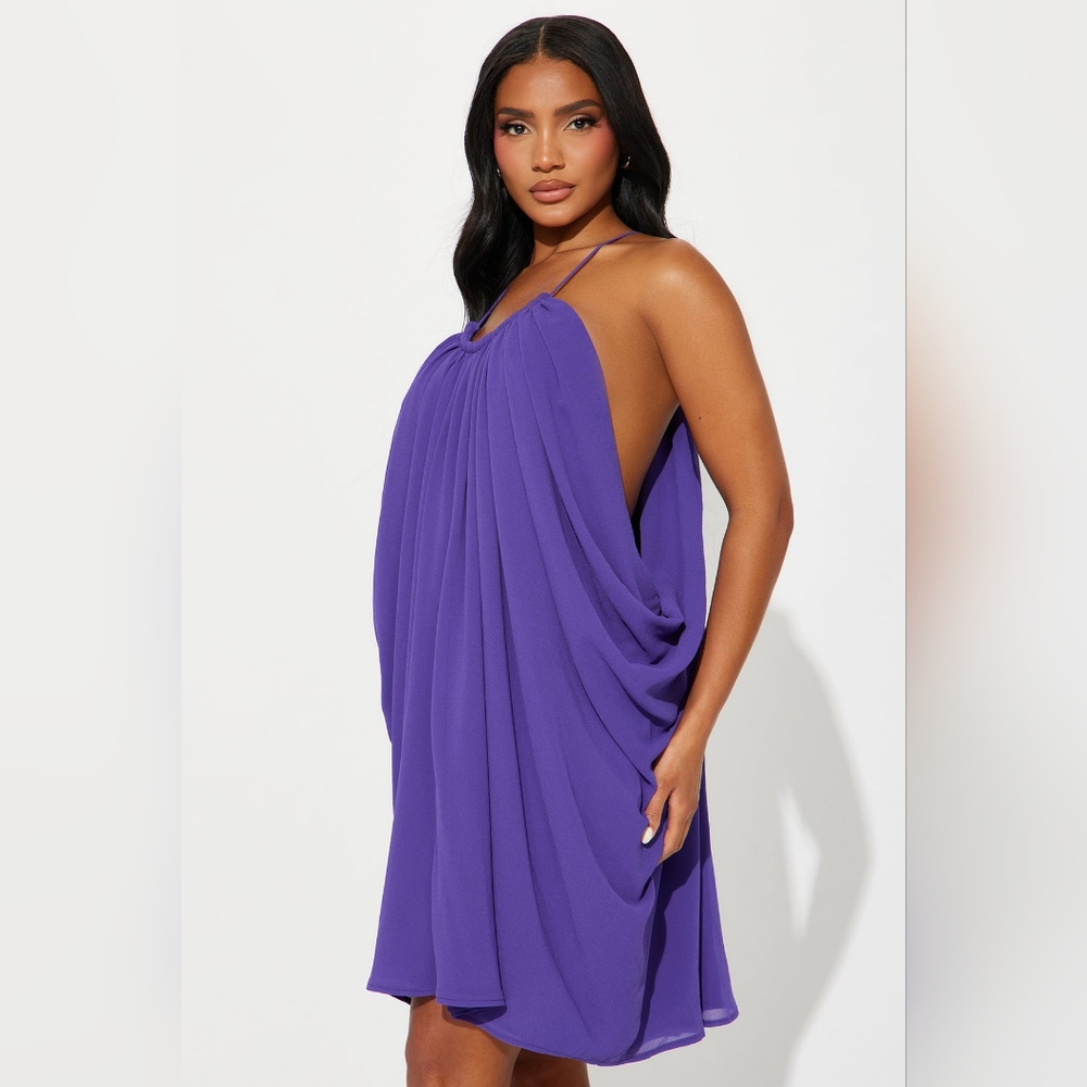Elegant Purple Swim Cover-Up